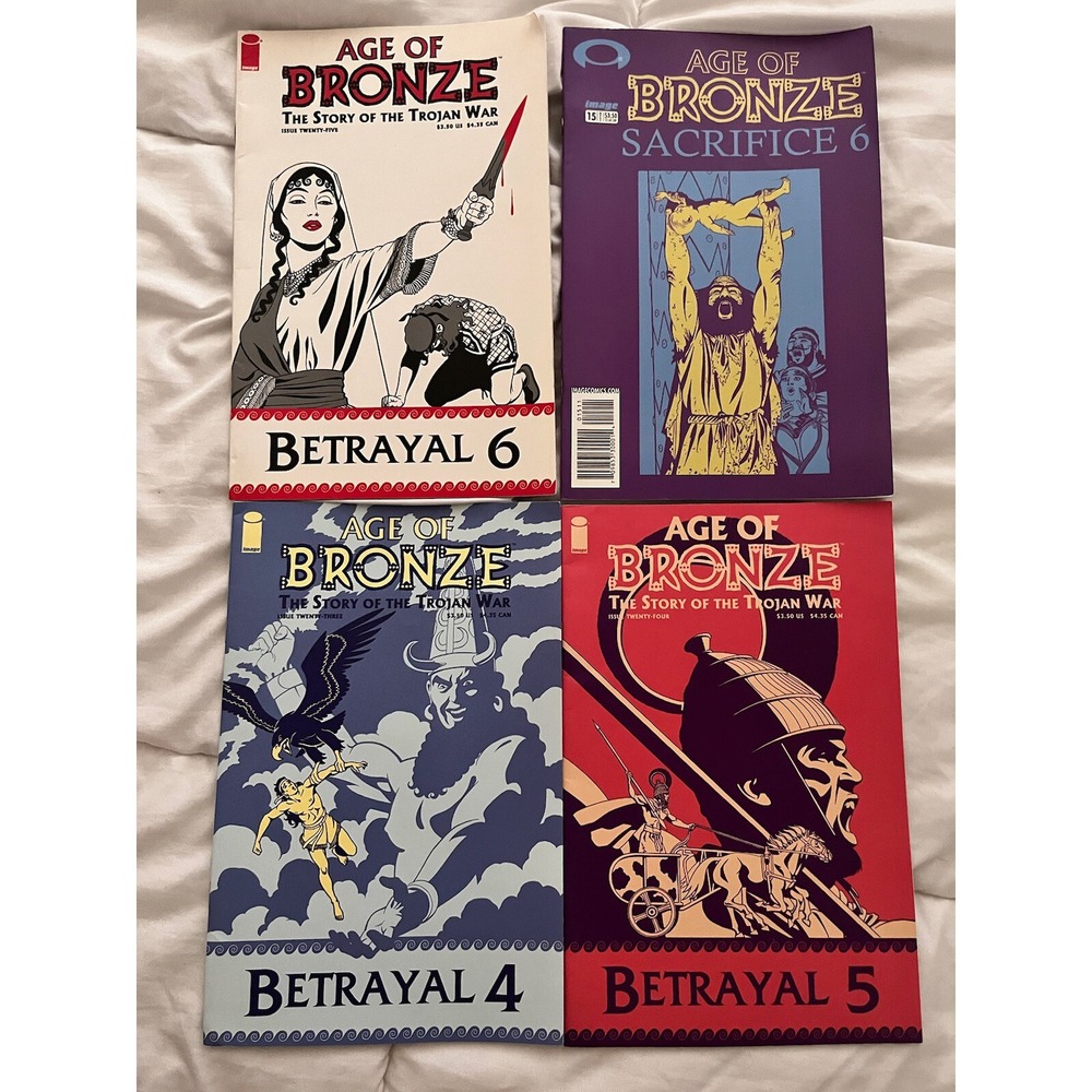 Age Of Bronze Image Comics Lot  4 Random Trojan War Issues Comic Books